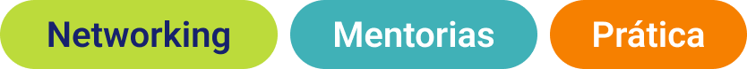 Networking + mentorias + prática